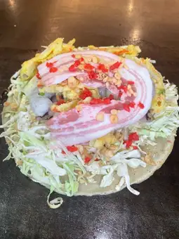 洋食焼　　創業スペシャル（じゃが　天　ミックス）