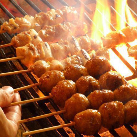 Authentic charcoal skewer