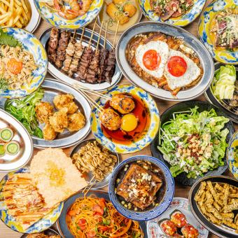 【限定!特別ランチ●】サラダ/鮮魚/寿司/お肉+各種鍋4種も込み◆2H食べ放題3000⇒