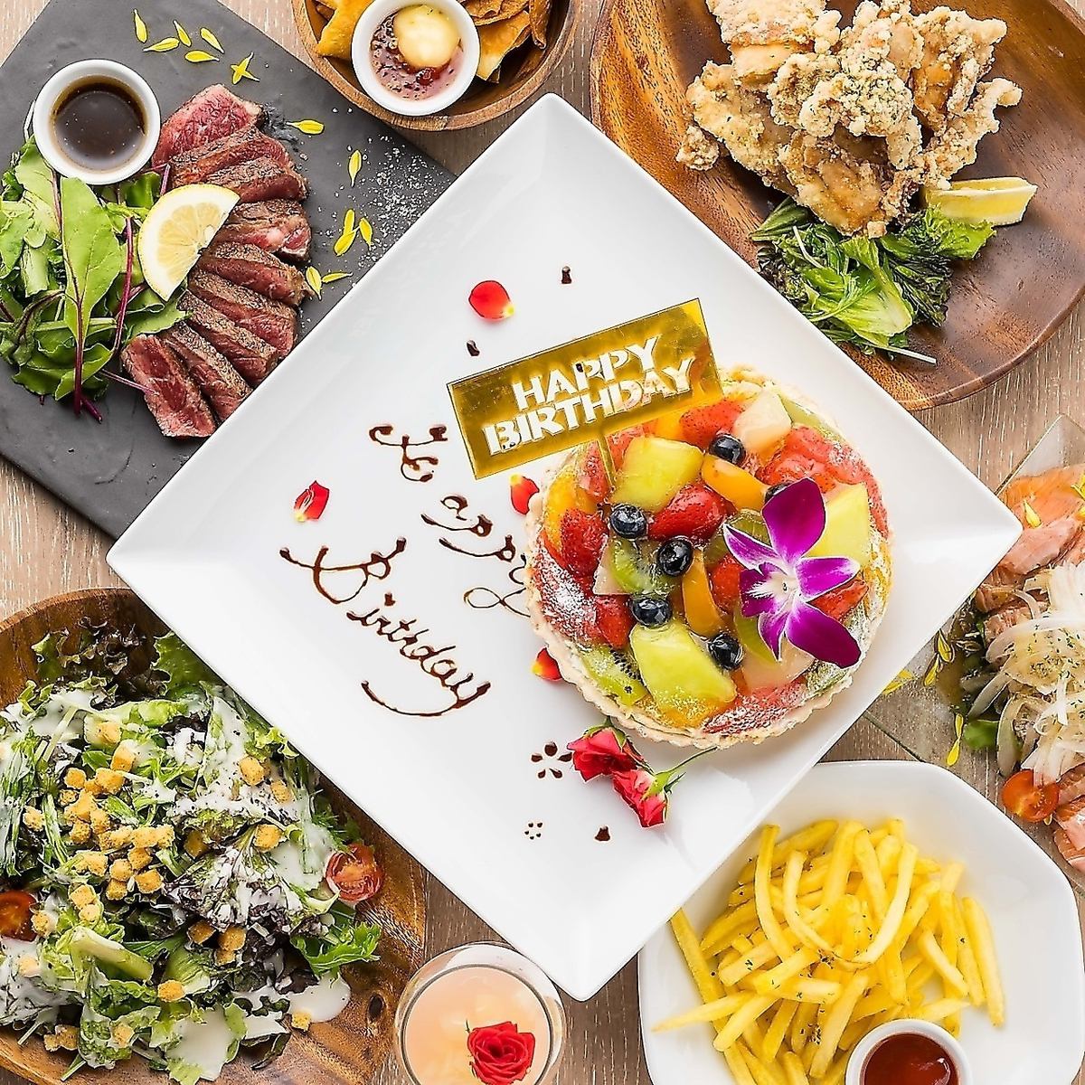 サプライズ&誕生日記念日に◎ハイクオリティプレートをご提供◆