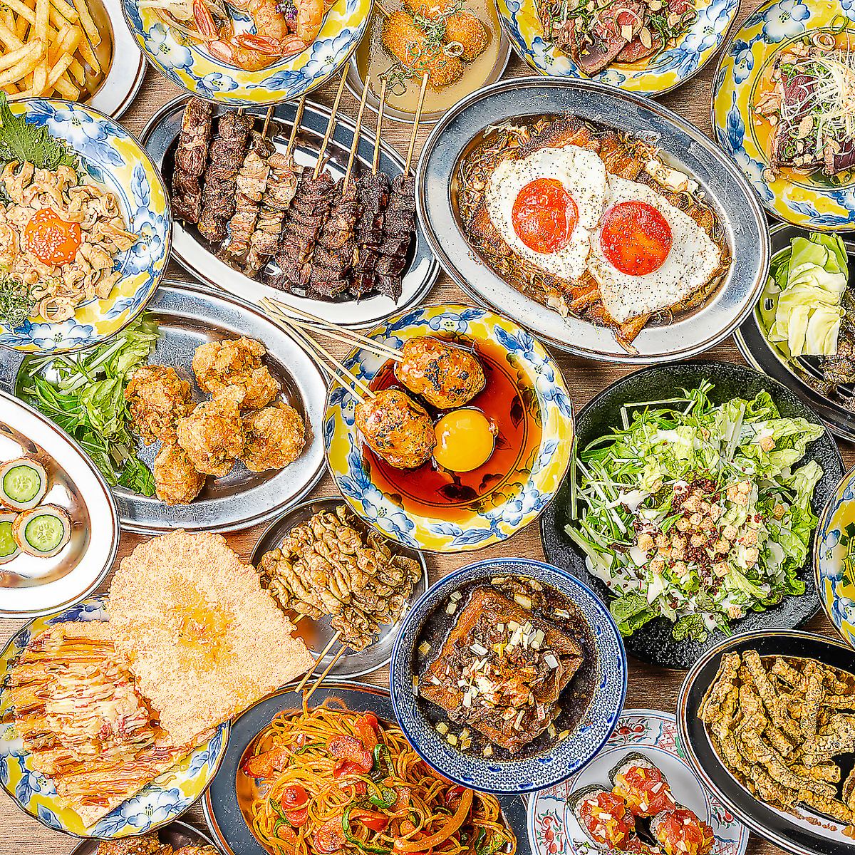 宴会/飲み会最適プラン♪焼き鳥や串カツ/旬の海鮮など多彩な料理