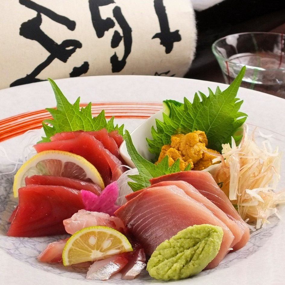 【从高田马场站步行5分钟】请享用新鲜的国产鱼生鱼片。