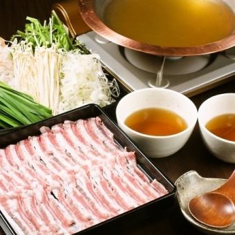 [Special Makino course] Black pork shabu-shabu 2.5 hours all-you-can-drink included 8 dishes 6000 yen ⇒ 5800 yen