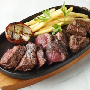 3種ミックスステーキ... モモ、リブ、ミックスカット ( 約290g )