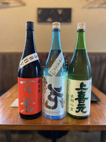 A wide variety of drinks are available, including sake that goes well with meat.