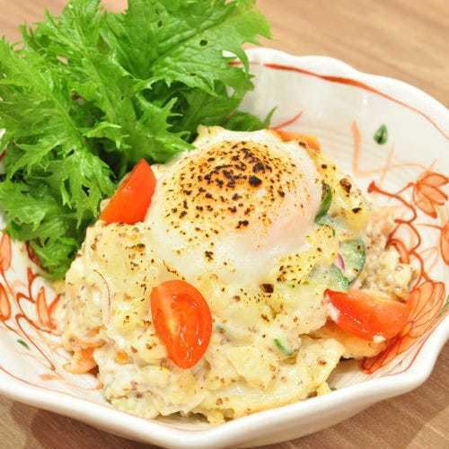 Grilled potato salad