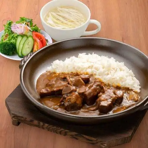 큰 소고기 카레 정식