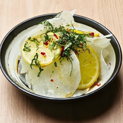 大根と檸檬のあえもの