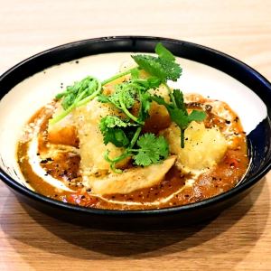 餅天カレーだし
