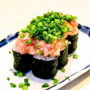 細巻きねぎとろのせ