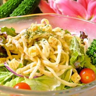Okinawa soba Caesar salad