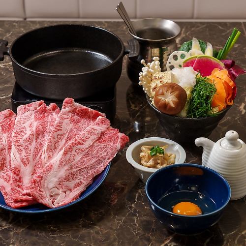 Exquisite Kuroge Wagyu Beef Sukiyaki 150g Course