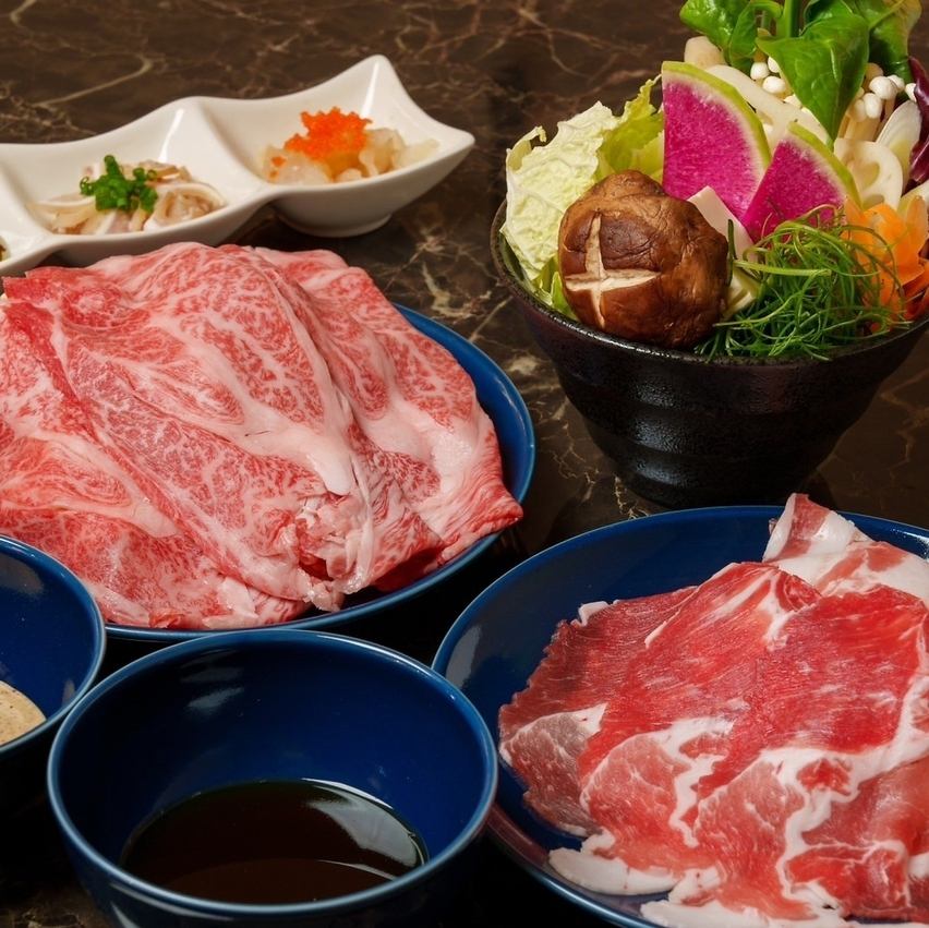 The delicious, sweet taste of high-quality fat that can only be tasted at Shabu-an is superb!