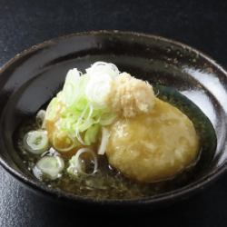 Kaga lotus root mochi with shaved ice sauce