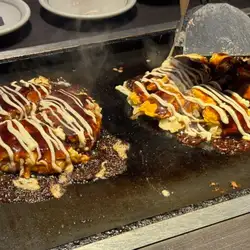 【具が2種類入ったお好み焼き】豚キムチ天