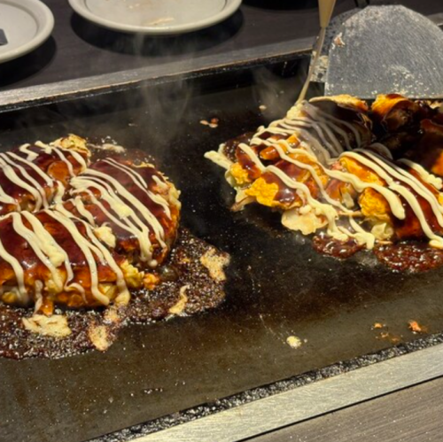【具が2種類入ったお好み焼き】豚キムチ天
