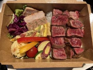 A5 Japanese black beef used "Direct fire roasted Japanese black beef BOX"