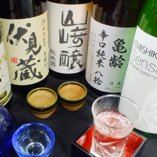 All-you-can-drink including more than 7 kinds of daily Japanese sake is also available ◎ 1200 yen for 60 minutes!
