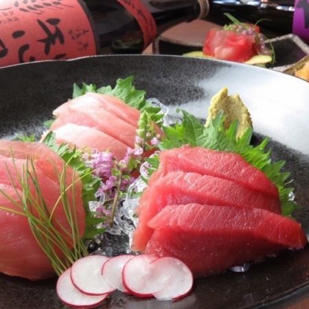 【贅沢宴会】コース お刺身お造/明太とろろもつ鍋 プレミアム日本酒飲み放題2h付