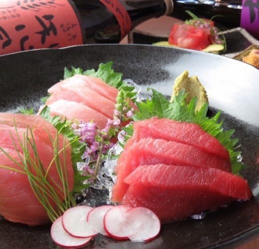 【贅沢宴会】コース お刺身お造/明太とろろもつ鍋 プレミアム日本酒飲み放題2h付