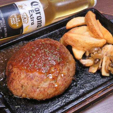 [Hot Pepper Limited★ OK on the day! Meat Fair] 400g big hamburger Regular price: 1,800 yen → 1,300 yen