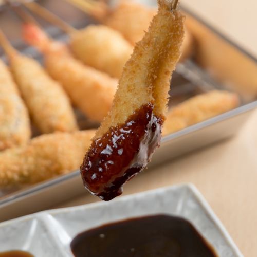 ≪We have a wide selection of our proud, authentic kushikatsu≫