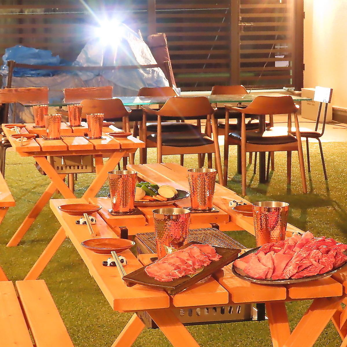 当店の屋上でプライベートBBQ♪4名～25名様までOK！！