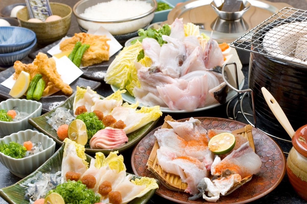 東シナ海の天然とらふぐなど、絶品ふぐ料理がお得に味わえます。