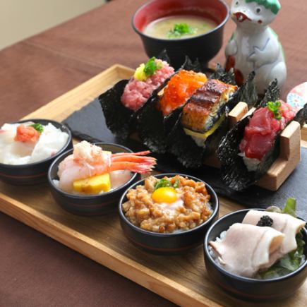 [Lunchtime only ★ Luxury Lunch] A hot topic on social media! Ochokodon & Temaki 8-item set