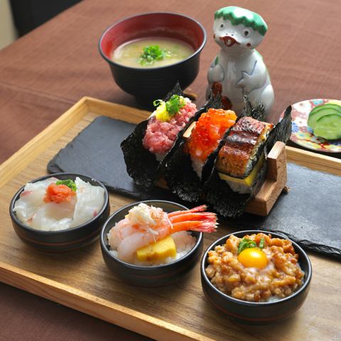 【仅限午餐时间★轻松午餐】SNS热门话题！Ochokodon＆Temaki 6件套
