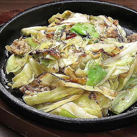 鉄板アンチョビキャベツ