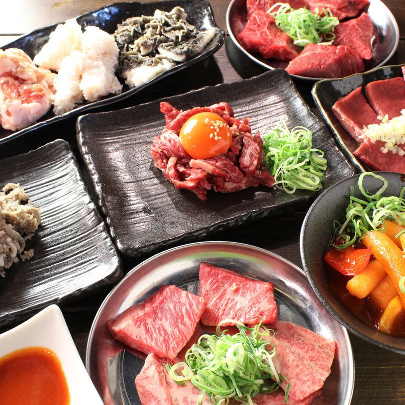 A yakiniku restaurant that boasts outstanding freshness of hormones and special meat