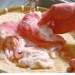 ホルモン職人の手洗い処理