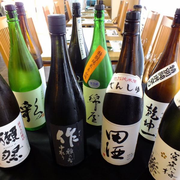 種類豊富な日本酒の数々