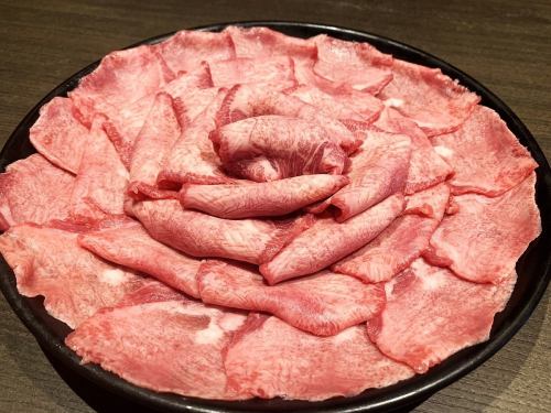 【当店名物！】焼しゃぶ◆焼肉としゃぶしゃぶを同時に楽しめる♪＜税込1,232円～＞