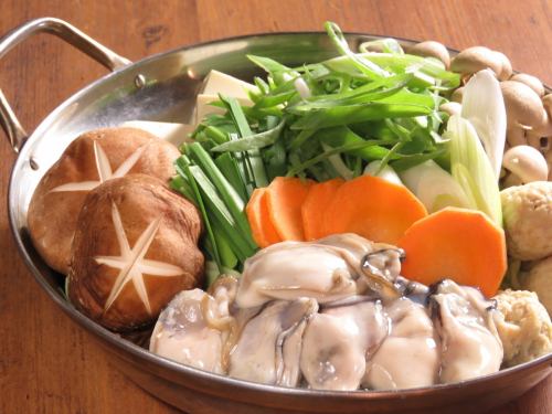 Oyster hotpot (soy sauce base)