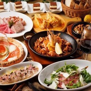 A luxurious [Course C] with shrimp dishes and Japanese black beef for welcoming and farewell parties. Includes 2 hours of all-you-can-drink. 7500 yen ⇒ 7000 yen