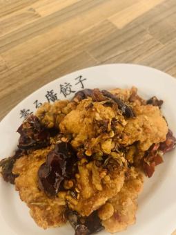 若鶏の朝天唐揚げ
