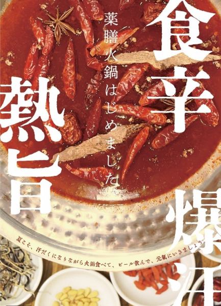辛い物好きの方におすすめ薬膳火鍋！