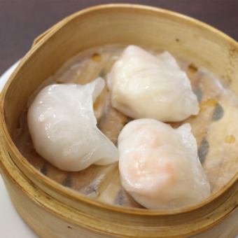 Steamed shrimp dumplings (3 pieces)