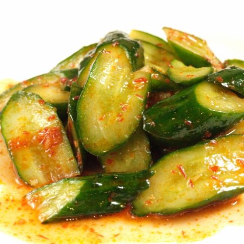Zhao sai tossed in sesame oil / Spicy pickled cucumber / Taiwanese bamboo shoots / Boiled salted edamame