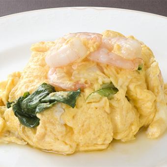 Stir-fried Shrimp with Fluffy Egg