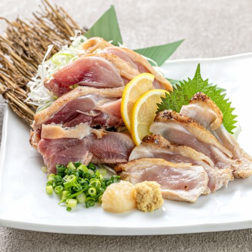 Assorted grilled chicken sashimi