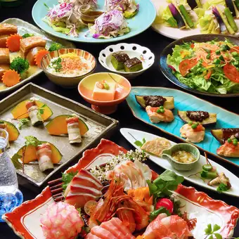 【三日月コース 2時間飲み放題付】 5,800円⇒5,500円