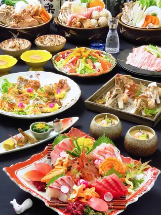 【三日月コース 2時間飲み放題付】　5,800円⇒5,500円