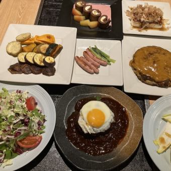 【飲み放題付き】はこ豚ステーキ宴会コース