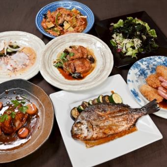 忘新年会カジュアルコース現金価格6000円(定価7000円)