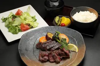 Ashitaka beef rump steak 160g set meal