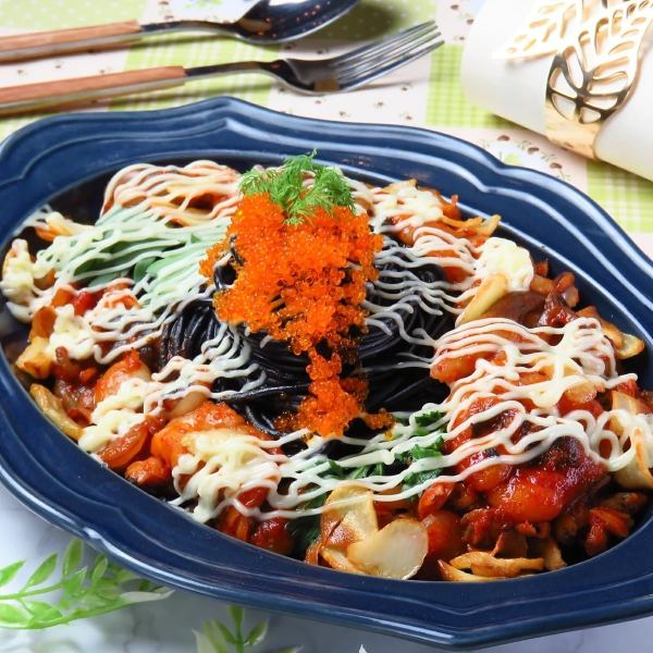 チュクミ墨パスタ