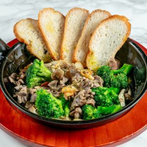 Gizzard and Broccoli Ajillo